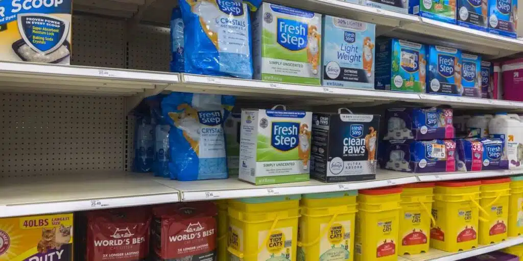 cat litter brands compressed