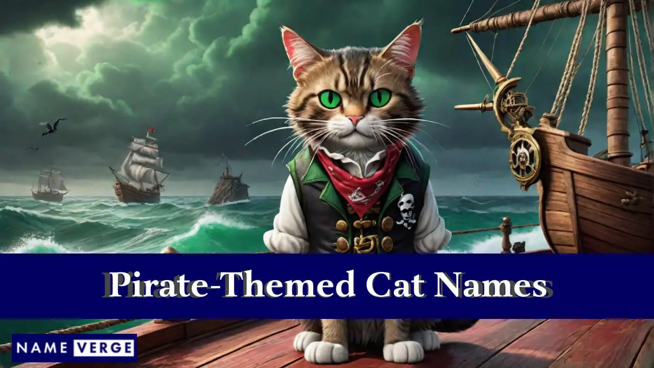 Katzennamen mit Piratenmotiv