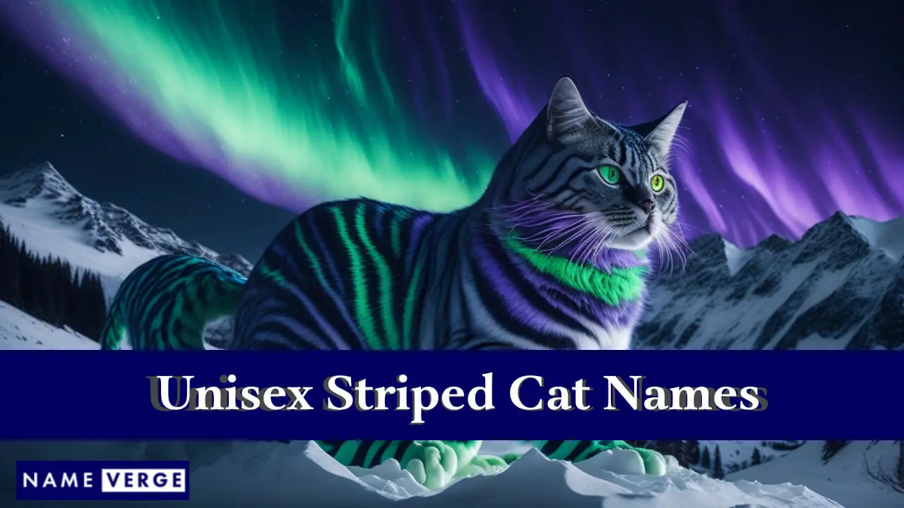 Unisex-gestreifte Katzennamen
