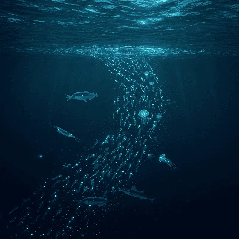 The Ocean’s Greatest Migration Happens Every Night: Trillions of Animals Travel Vertically