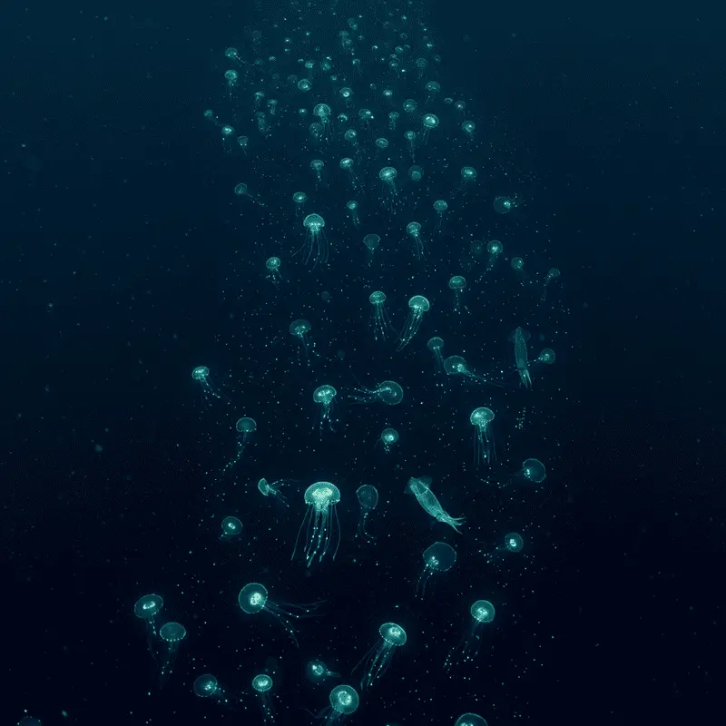 The Ocean’s Greatest Migration Happens Every Night: Trillions of Animals Travel Vertically