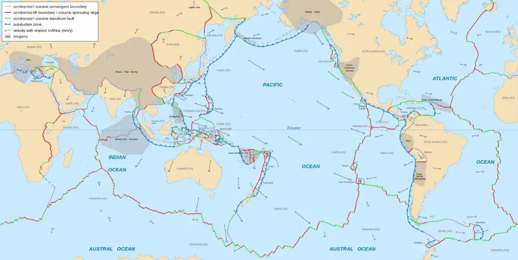 The Ocean Floor Is Moving Sideways at the Speed Your Fingernails Grow