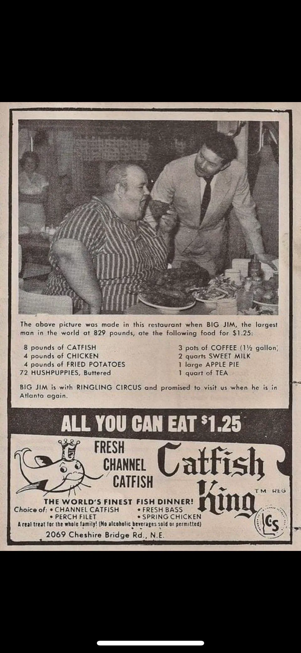 14 Absolute Units You Have to See ✨ 29 Absolute Units of a spokesperson for an all you can eat Catfish restaurant