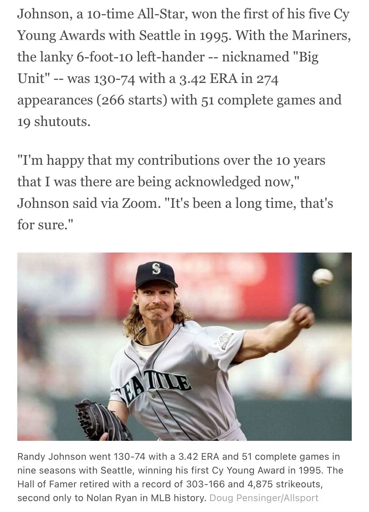 20 Extraordinary Beasts That Challenge Our Definition of Big! đŠ 23 Absolute Units of a Pitching Arm (Randy Johnson)