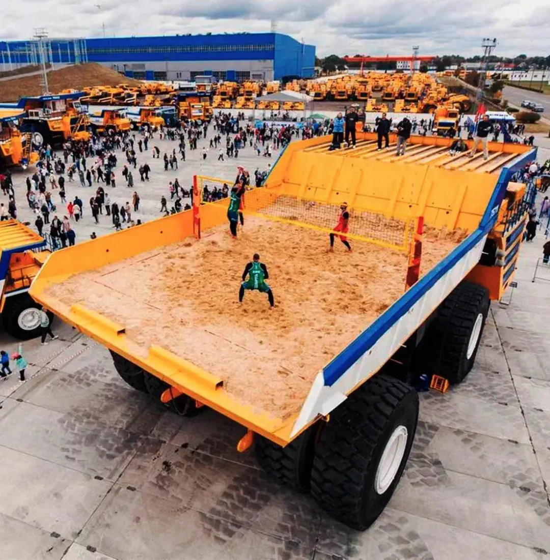 12 Remarkable Absolute Units That Will Leave You Awestruck! đ 26 Absolute Units of a Volleyball in a Quarry Dump Truck