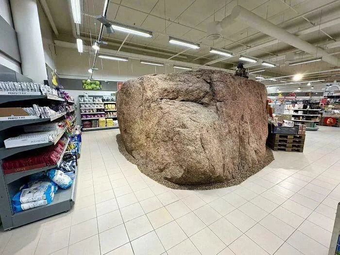 14 Absolute Units That Broke Every Known Scale 🫣 26 10000 year old glacial boulder inside an Estonian supermarket