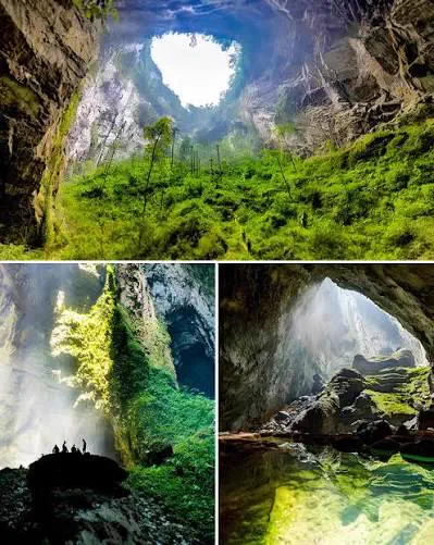 Wait Till You See These 11 Colossal Units đ« 23 Enormous cave entrance dwarfing the surrounding landscape