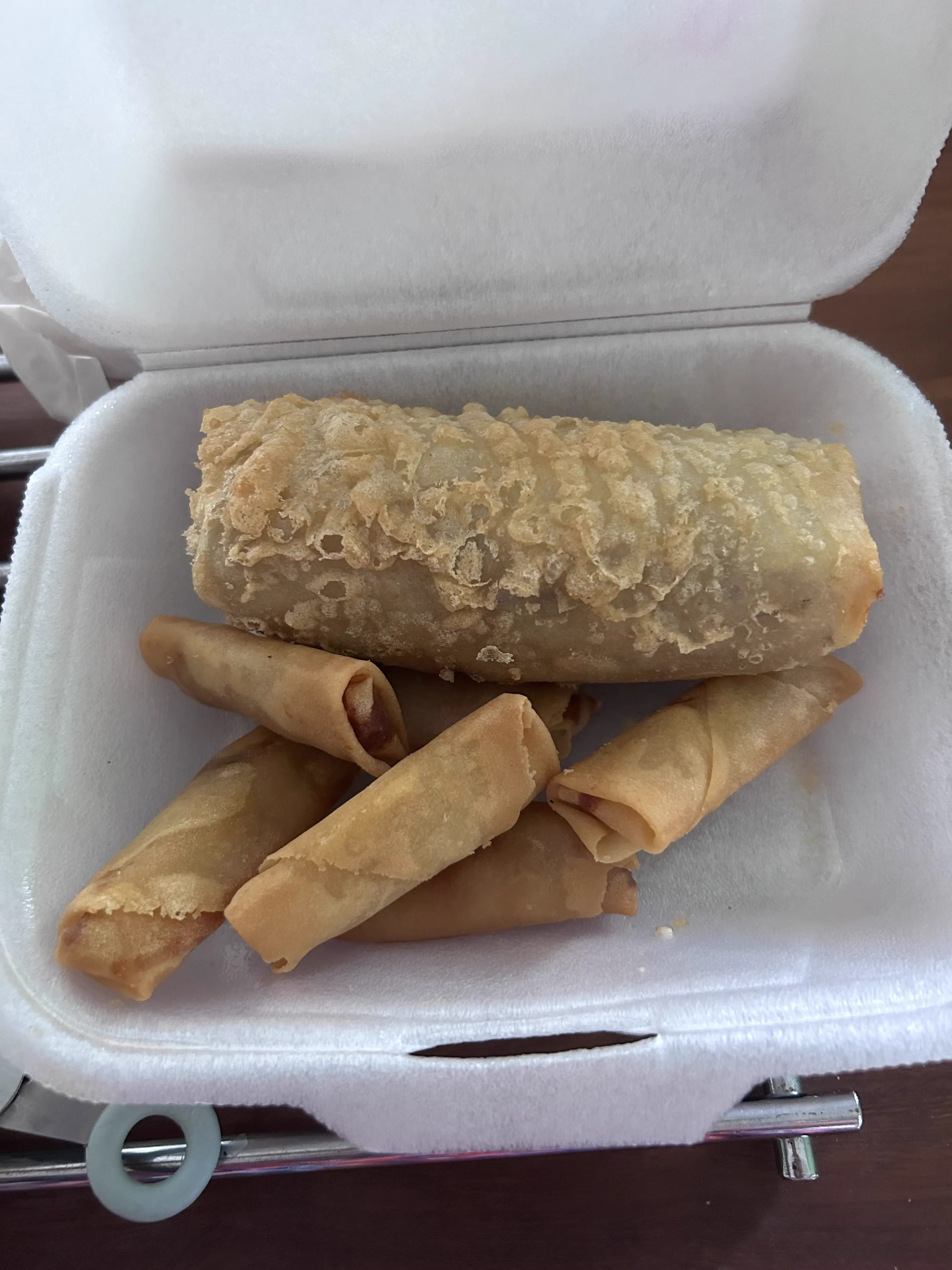 7 Big Boys Who Stole Our Hearts With Maximum Chaos 14 A comically oversized and extra thick spring roll