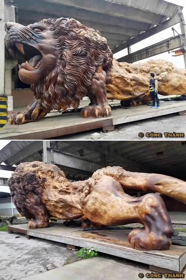 Wait Till You See These 11 Colossal Units đ« 22 Colossal wooden sculpture towering over viewers