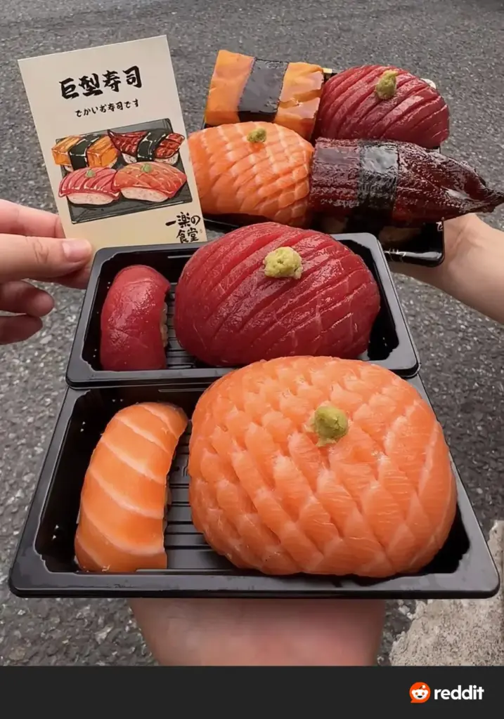 8 Oversized Finds That Left Us Speechless 🫠 47 absolute units of nigiri
