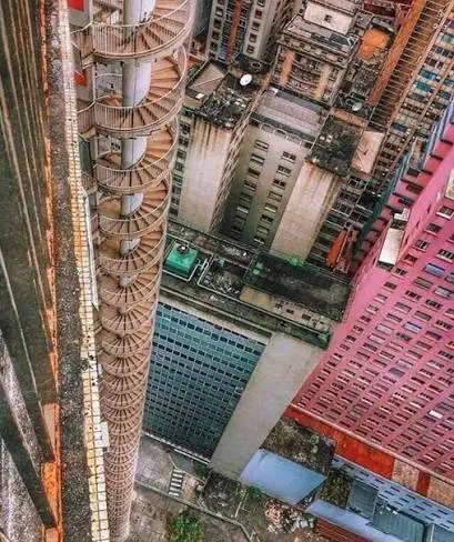 PUNCH: 7 Giants That Made Reality Question Everything 12 A colossal fire escape covering the side of a building
