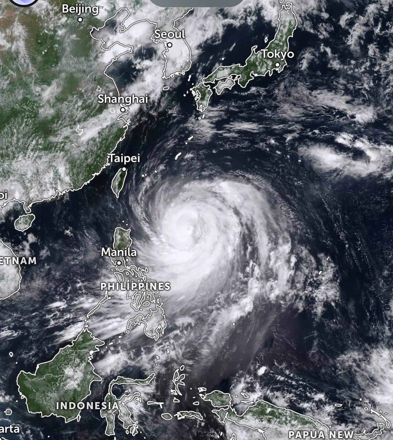 Wait Till You See These 4 Wonders Built Different 7 Massive typhoon approaching Taiwan from above