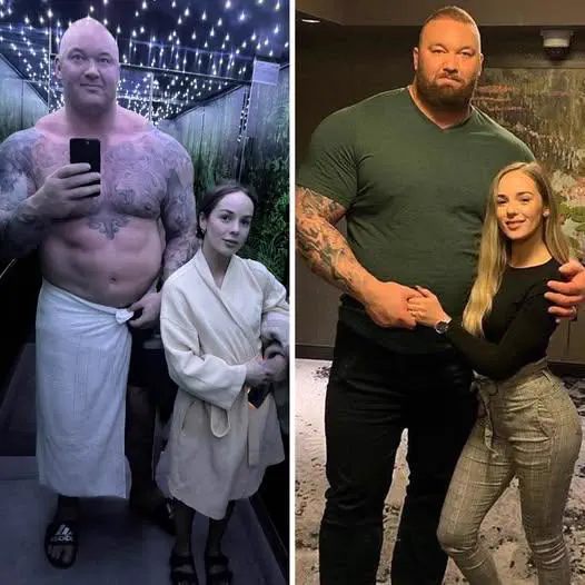 absolute units of a husband strongman hafthor bjrnsson and his wife